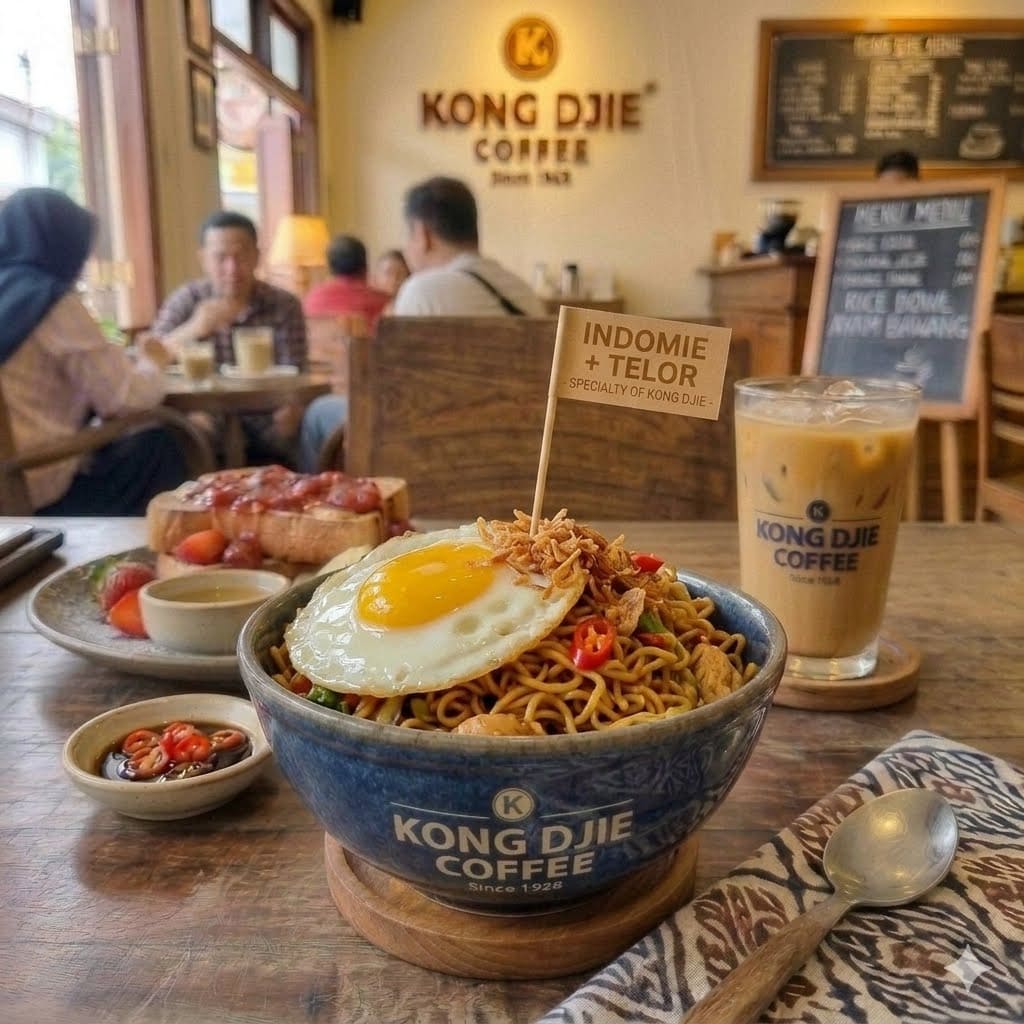 INDOMIE + TELOR Kedai Kopi Kong Djie